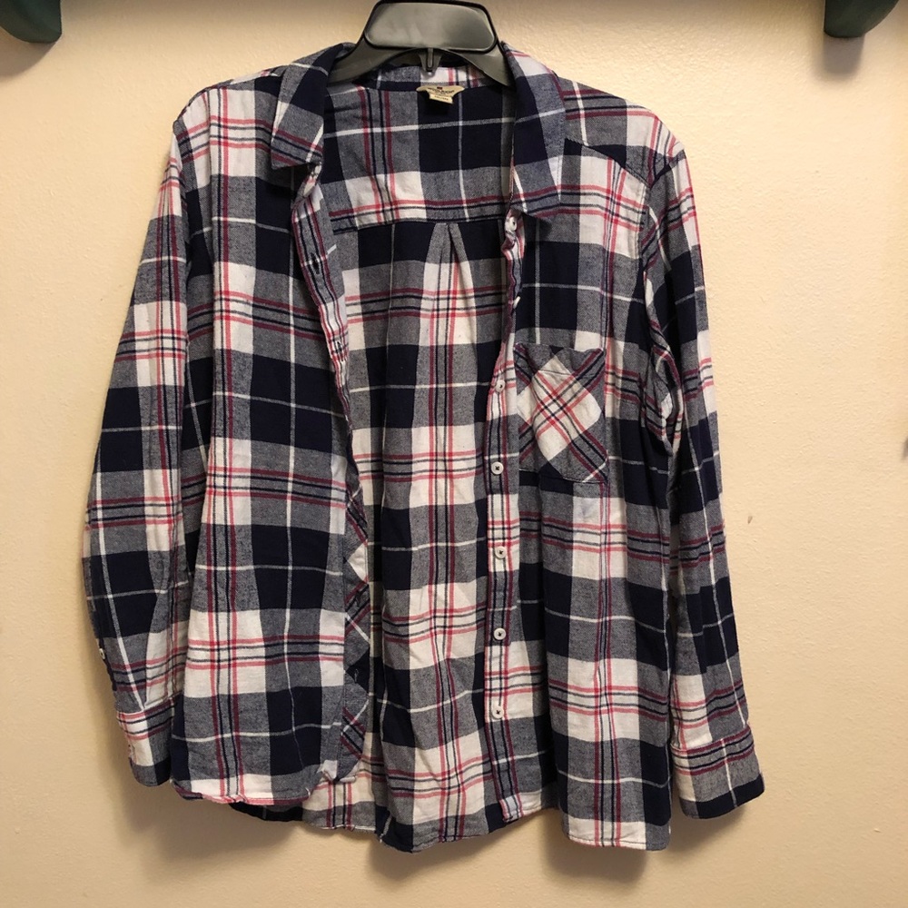 Woolrich Flannel Shirt - Blue, White & Red